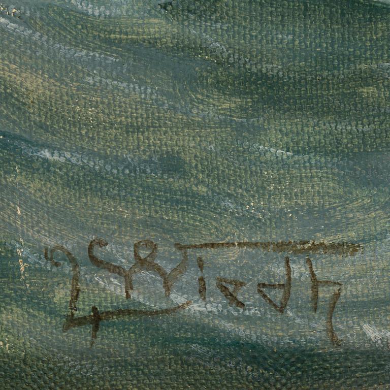Leonard Wiedh, oil on canvas, signed.