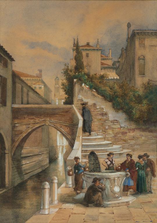 Fritz von Dardel, At the Well, Venice.