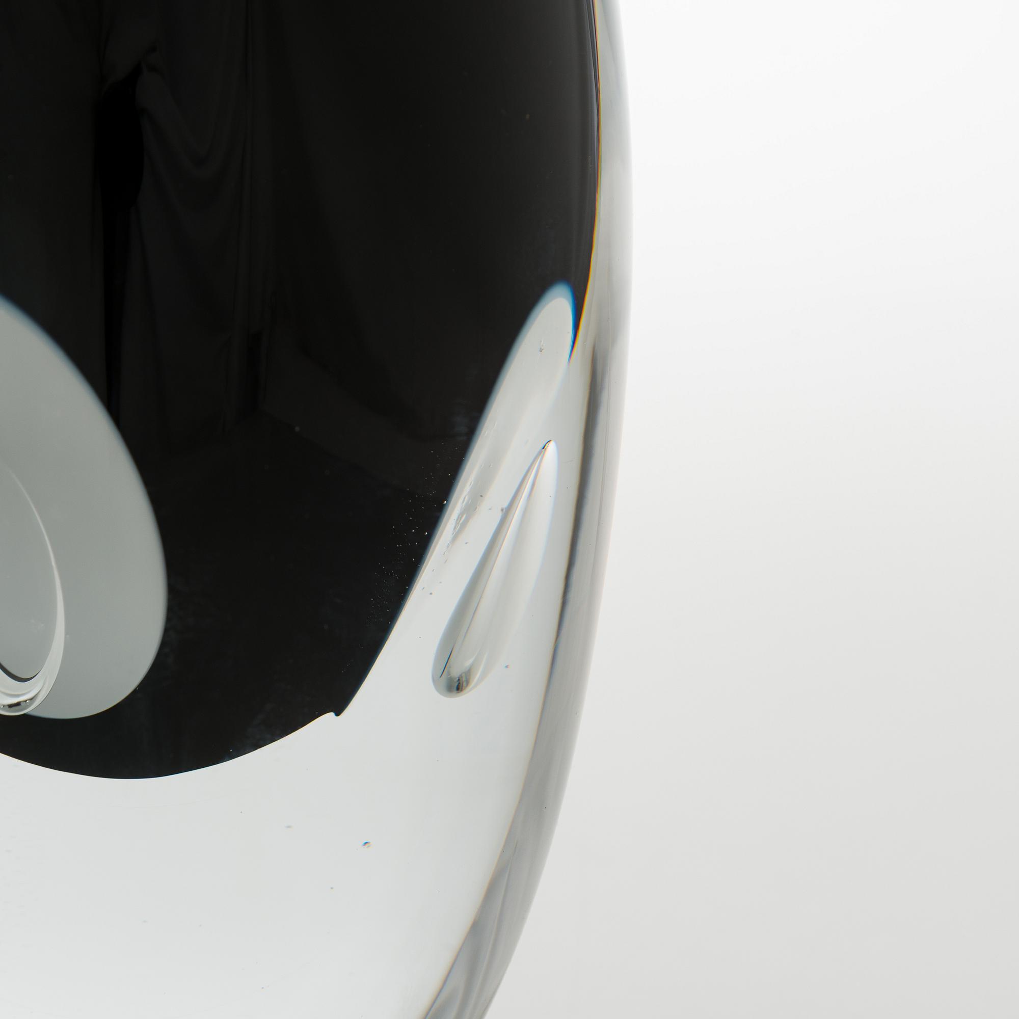 Timo Sarpaneva, glasskulptur, "Claritas", signerad Timo Sarpaneva 12/1985.