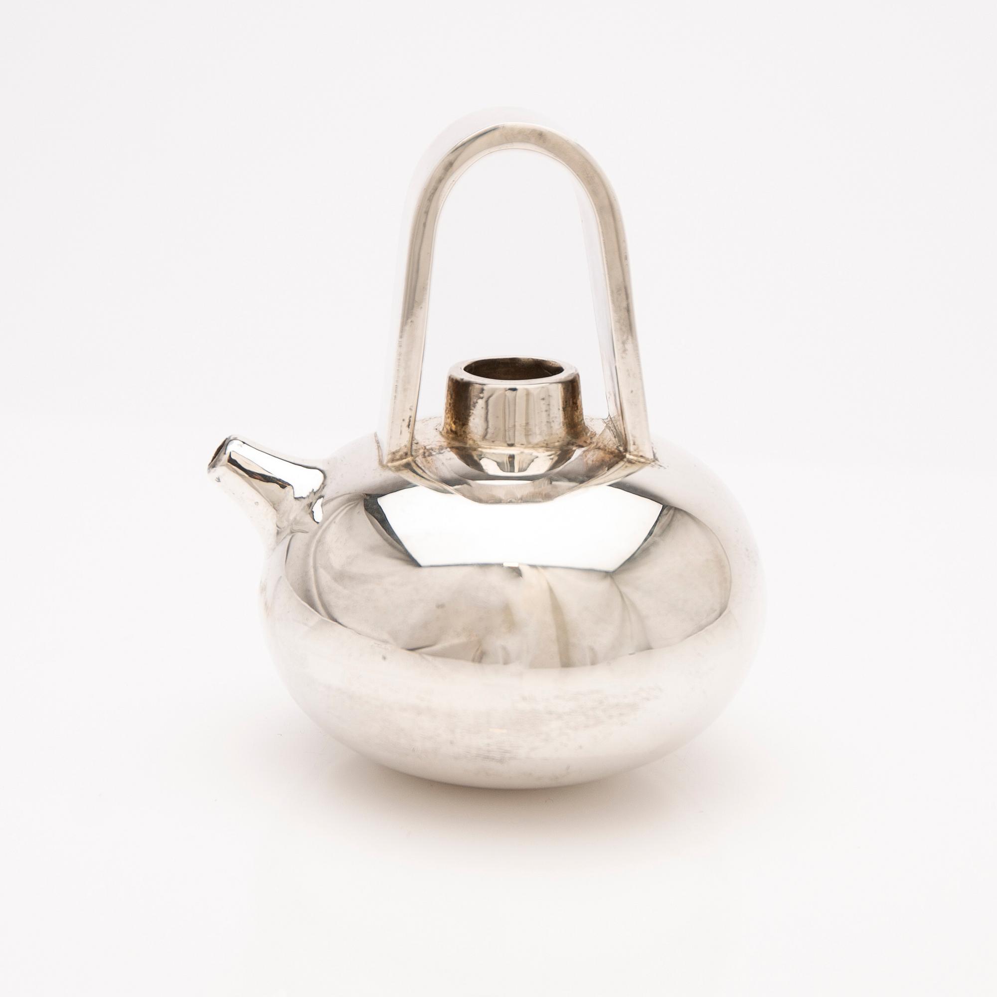 Teapot, sterling silver, Mexico.