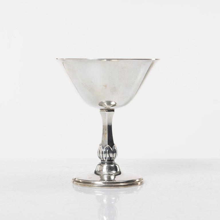 Cocktail glasses, 10 pcs, silver, MGAB, Uppsala 1955-1962.