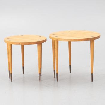 Coffee tables, 2 pieces, Trä Tina, late 20th century.