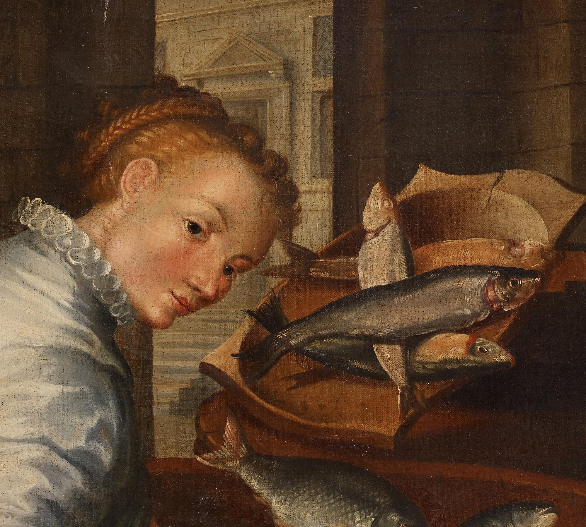 Joachim Beuckelaer Hans efterföljd, Fiskmånglerskor.