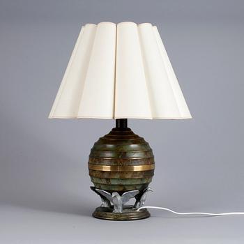 BORDSLAMPA, art deco, 1900-talets andra kvartal.