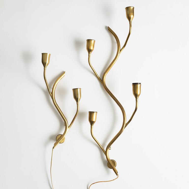 Vägglampor, 2 st, Astra, Norge, 1940/50-tal.