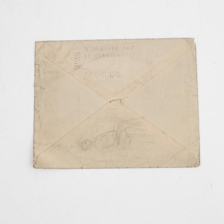 Eduard Wiiralt, Figures on an Envelope.