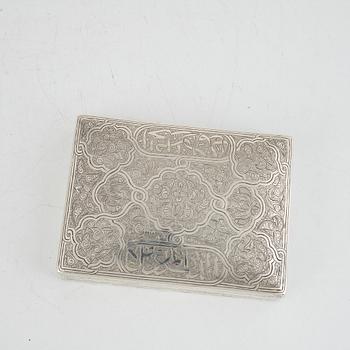 A silver cigar box, Alexandria, Egypt, 1916-1946.