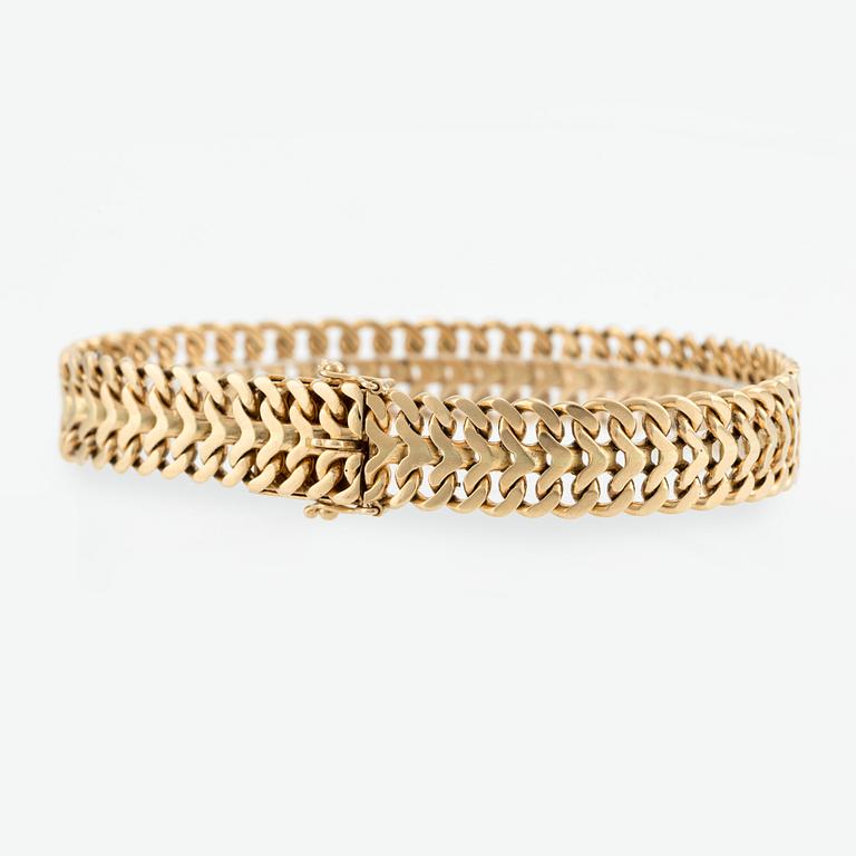 Armband 18K guld, "Fiskben".