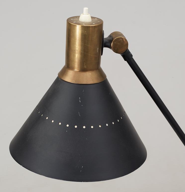 A Gilbert Watrous floor lamp, by Heifetz Mfg, 1950's,