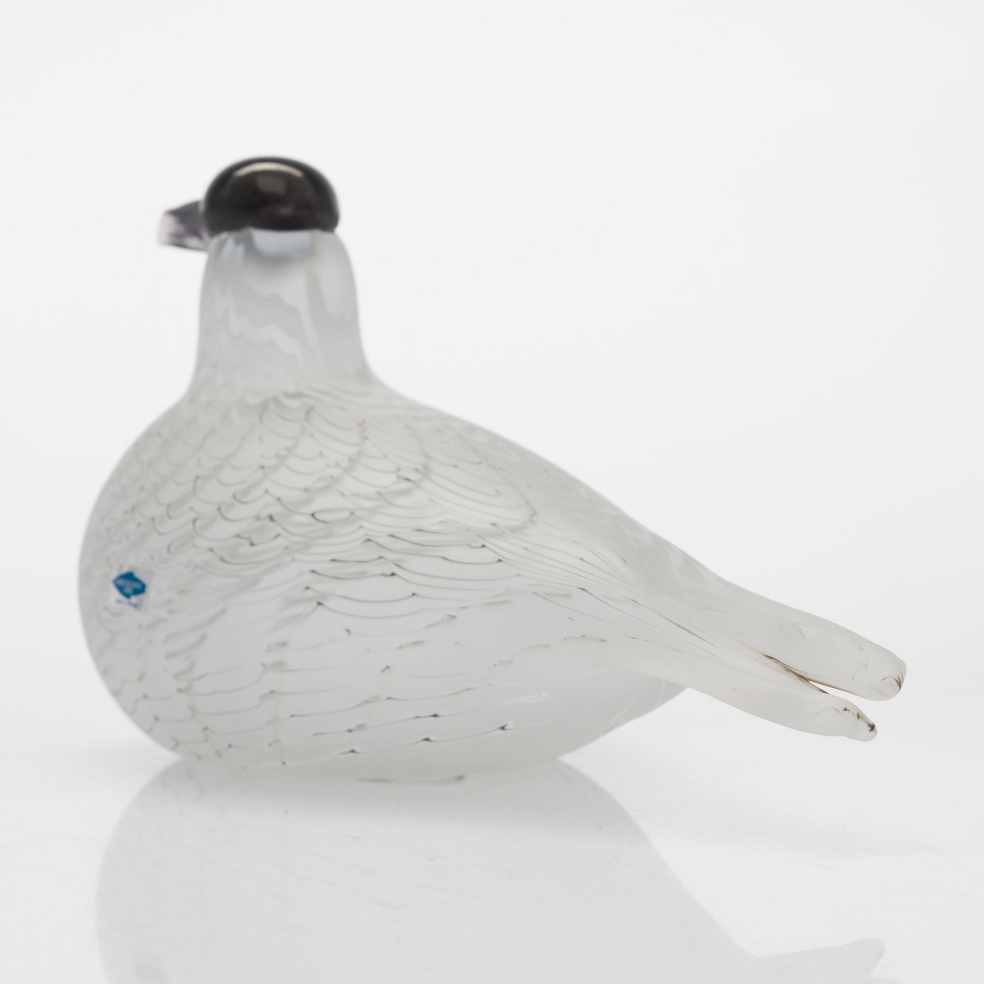 Nordic vintage glass bird 555g カモ ガラスの鳥 吹硝子 鴨