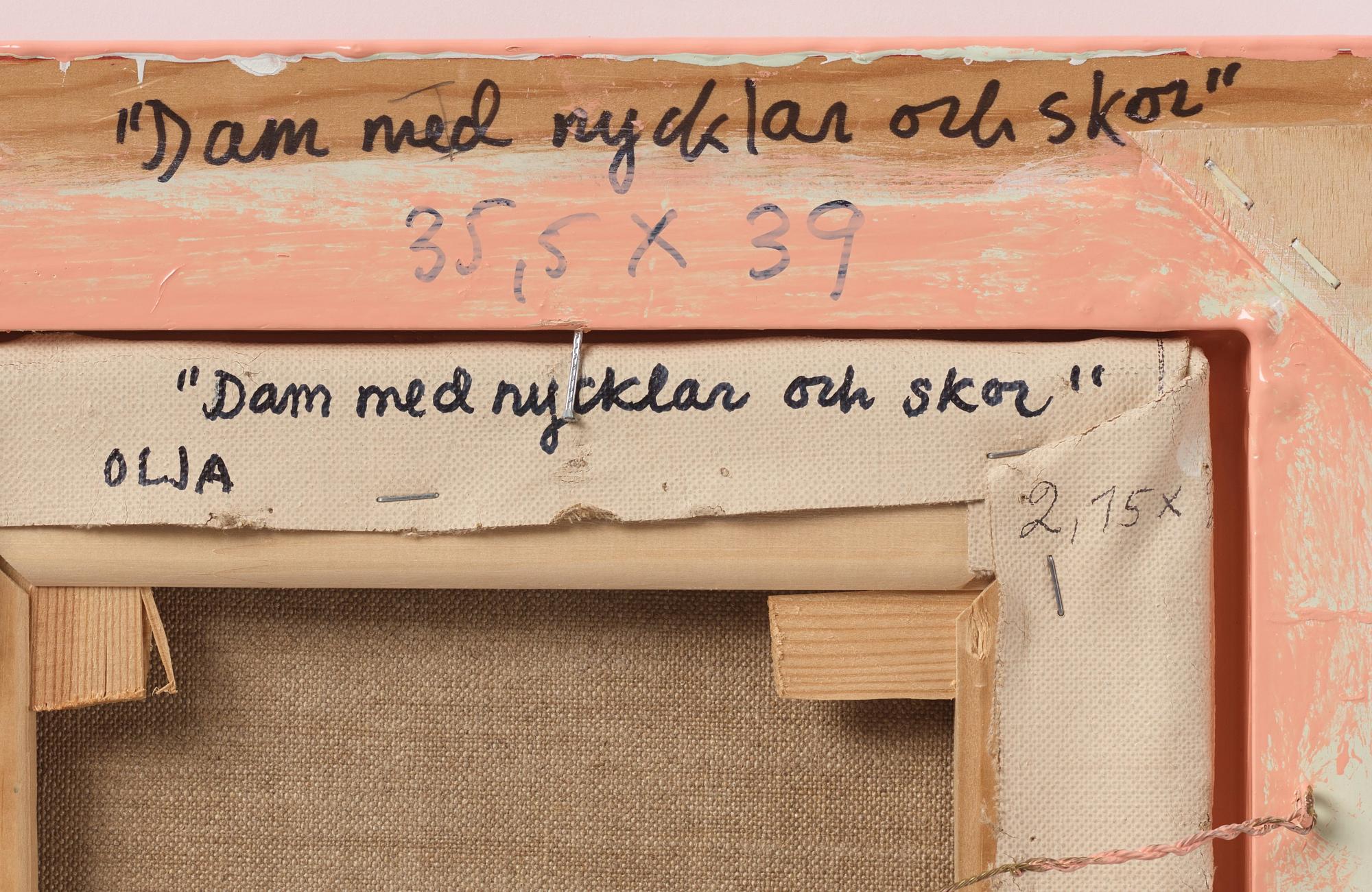 Marie-Louise Ekman, "Dam med nycklar och skor".