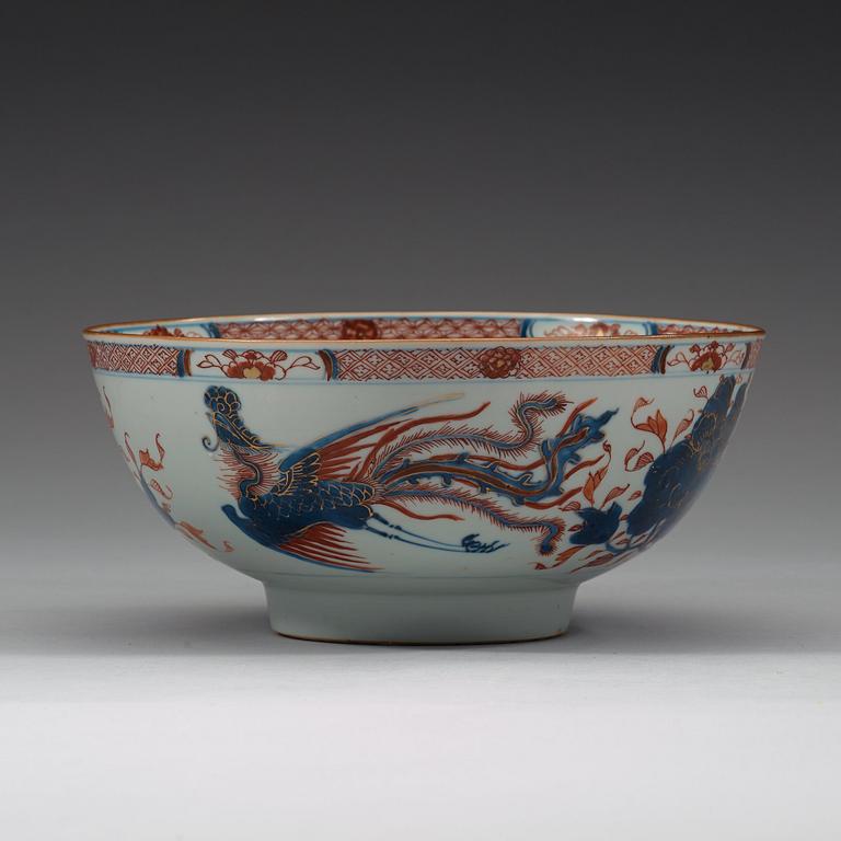 SKÅL, porslin. Qingdynastin, 1700-tal.