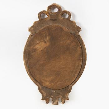 A pair of Gustavian one-light girandole mirrors, 20th century.