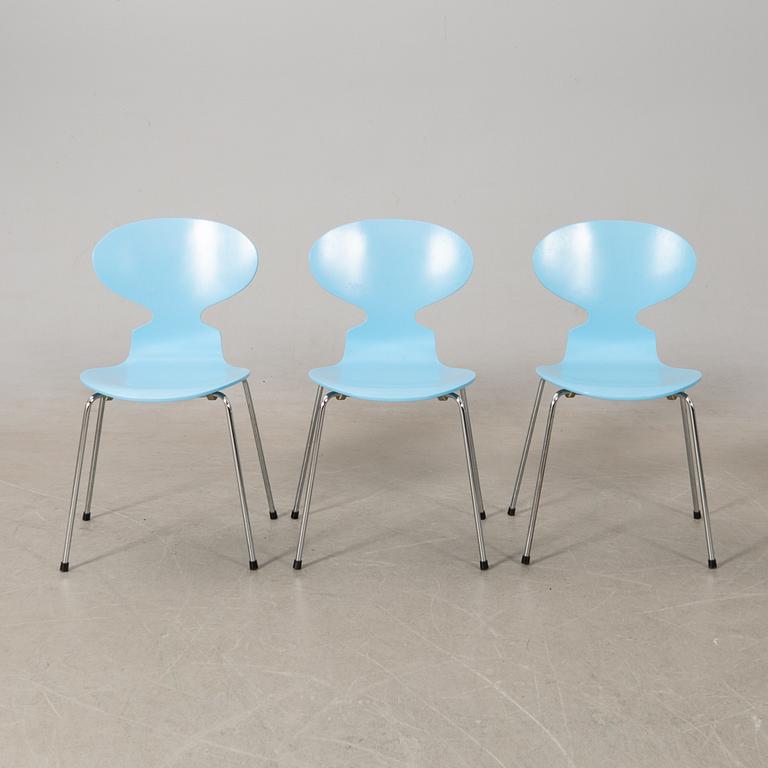 Arne Jacobsen,  stolar 8 st, "Myran", Fritz Hansen, 1993.