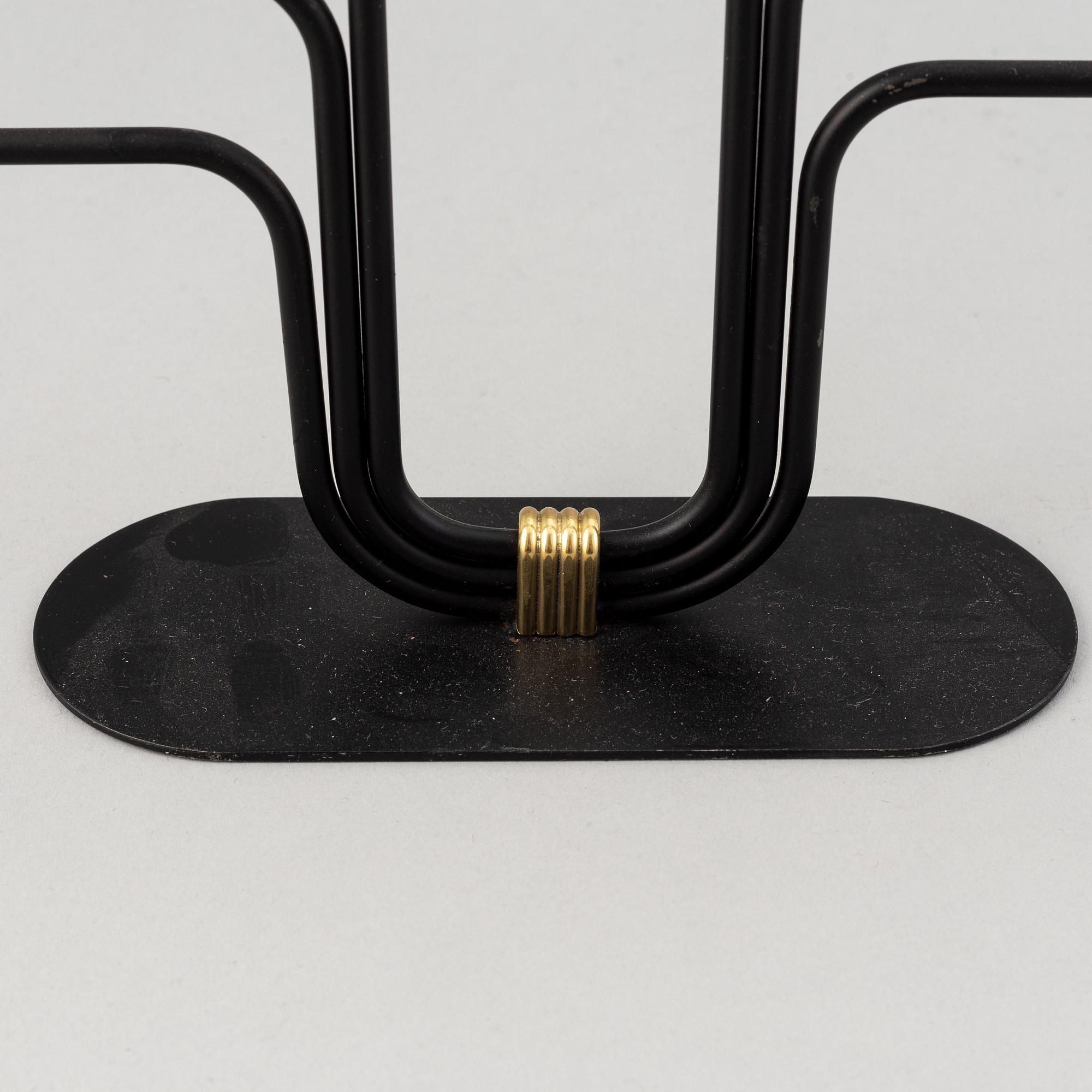 Gunnar Ander, two candelabras, Ystad metall.