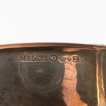 Punchmuggar, 12 st, silver, bl.a. CESONS, Göteborg 1974.