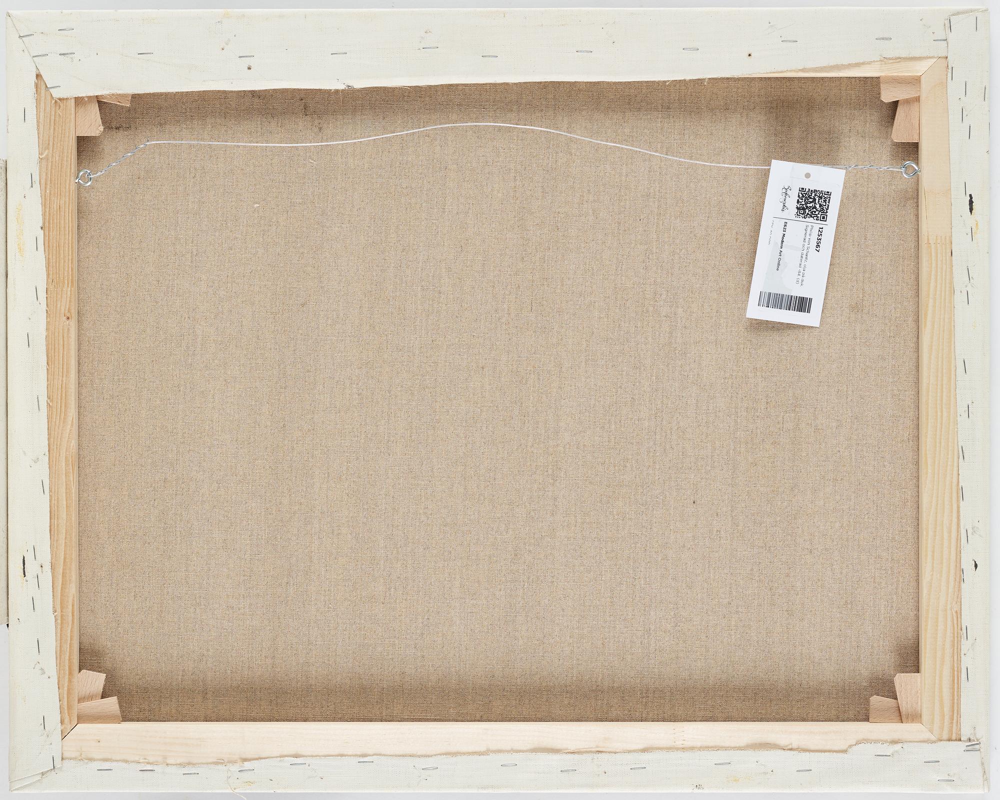 Philip von Schantz, oil on canvas. Signed and dated -84.