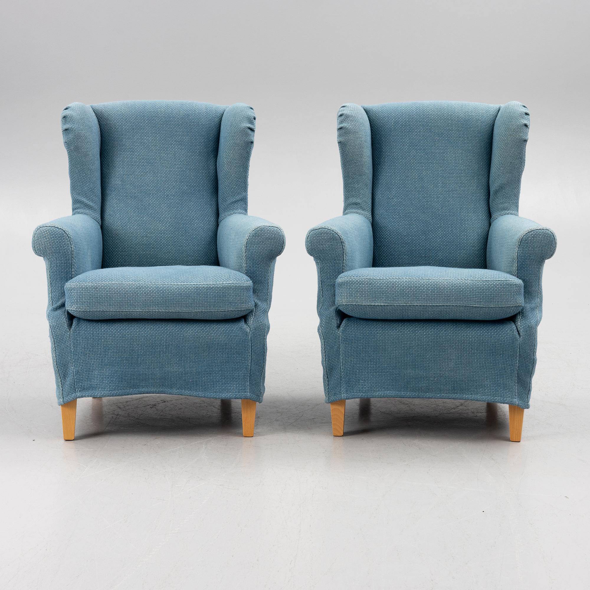 Armchairs, a pair, contemporary manufacture.