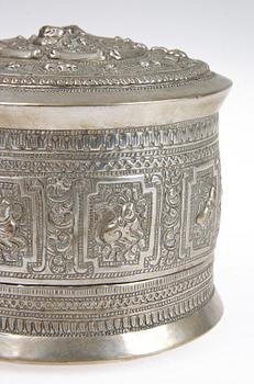 LOCKASK, silver, orientalisk, 1900-tal. Vikt 300 g.