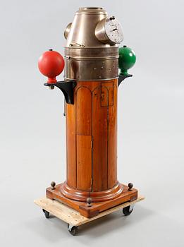 A binnacle from C M Hammar in Göteborg, 20th century.