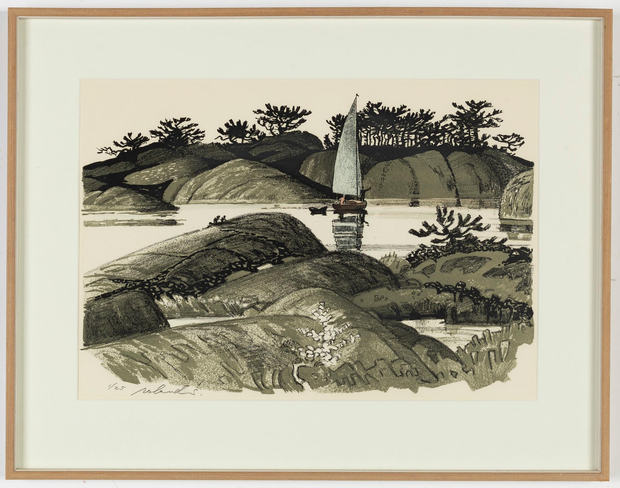 Roland Svensson, 3 litografier, signerade och numrerade.