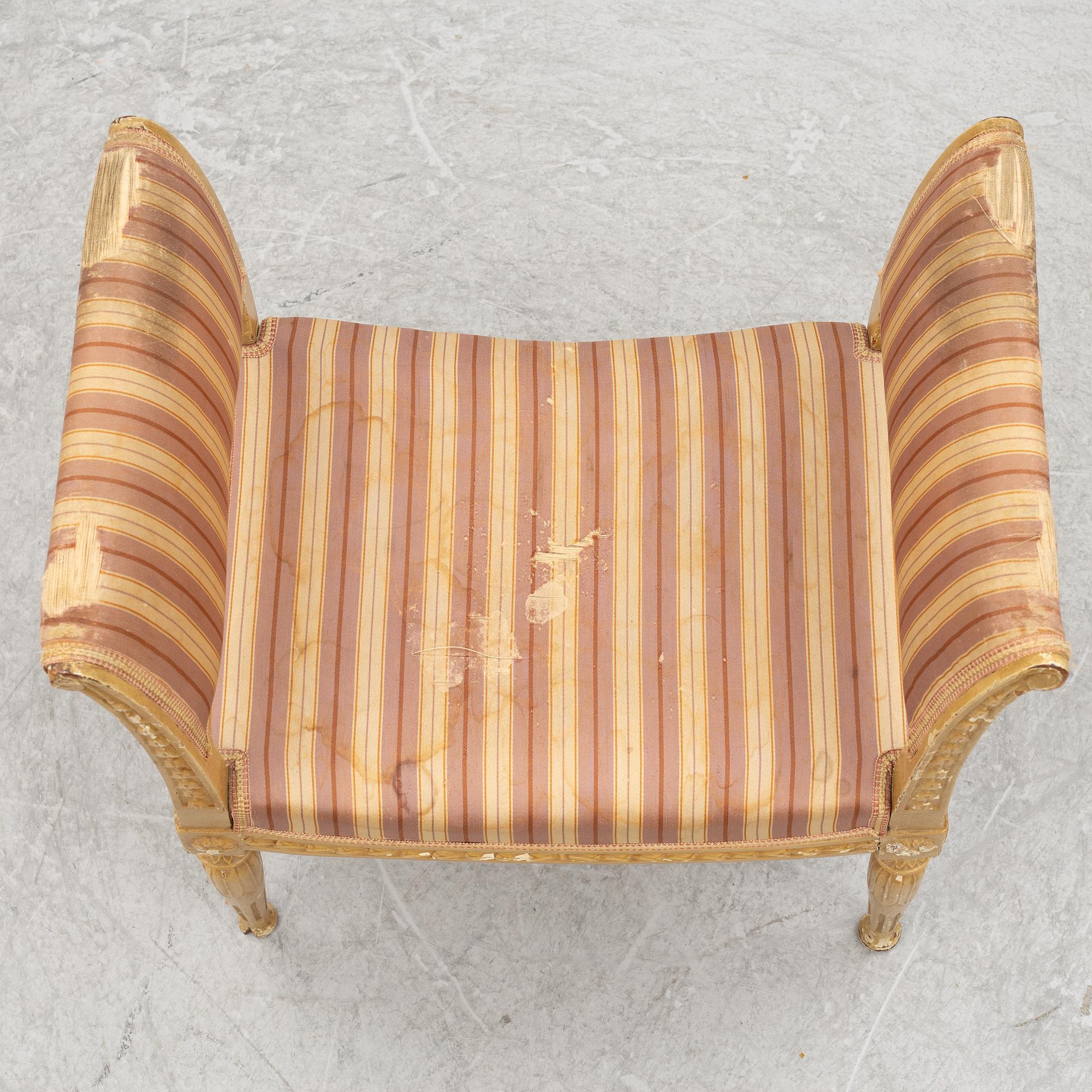 A late 18th Gustavian century seat/bench.