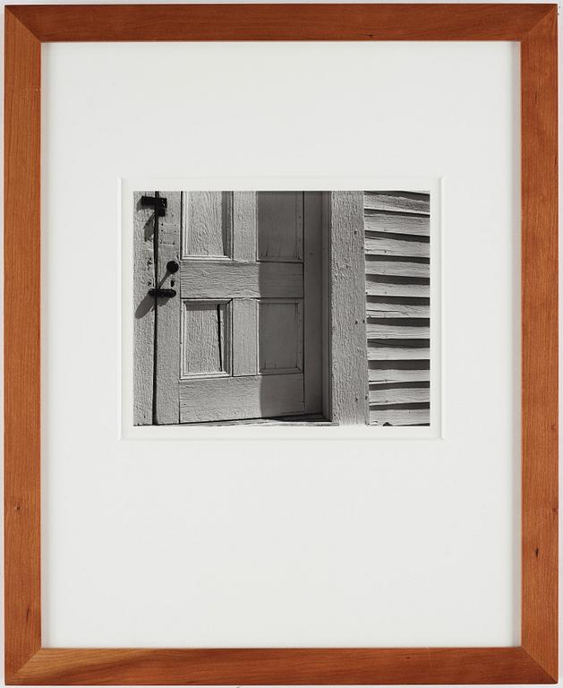 Edward Weston, "Church Door, Hornitus, California, 1940".