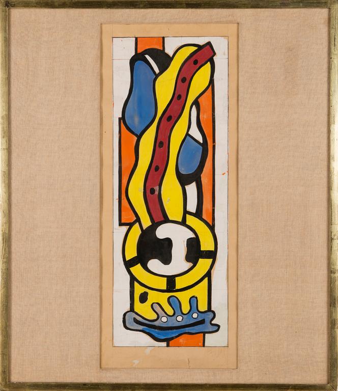 FERNAND LÉGER, "PROJET POUR UNE PEINTURE MURALE".