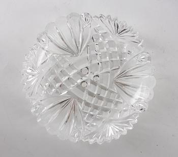 ASSIETTER, glas, 12 st, 1900-talets första hälft.