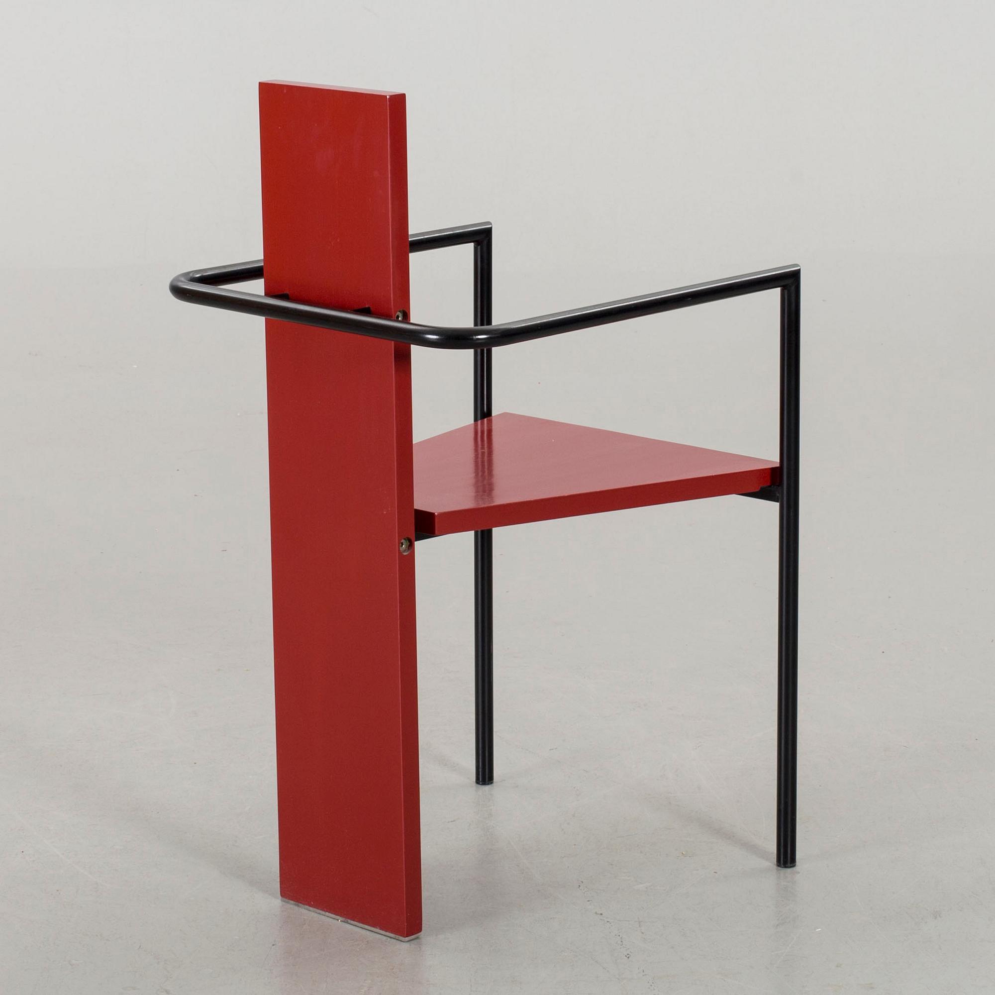 A JONAS BOHLIN "CONCRETE" ARMCHAIR, 1983.