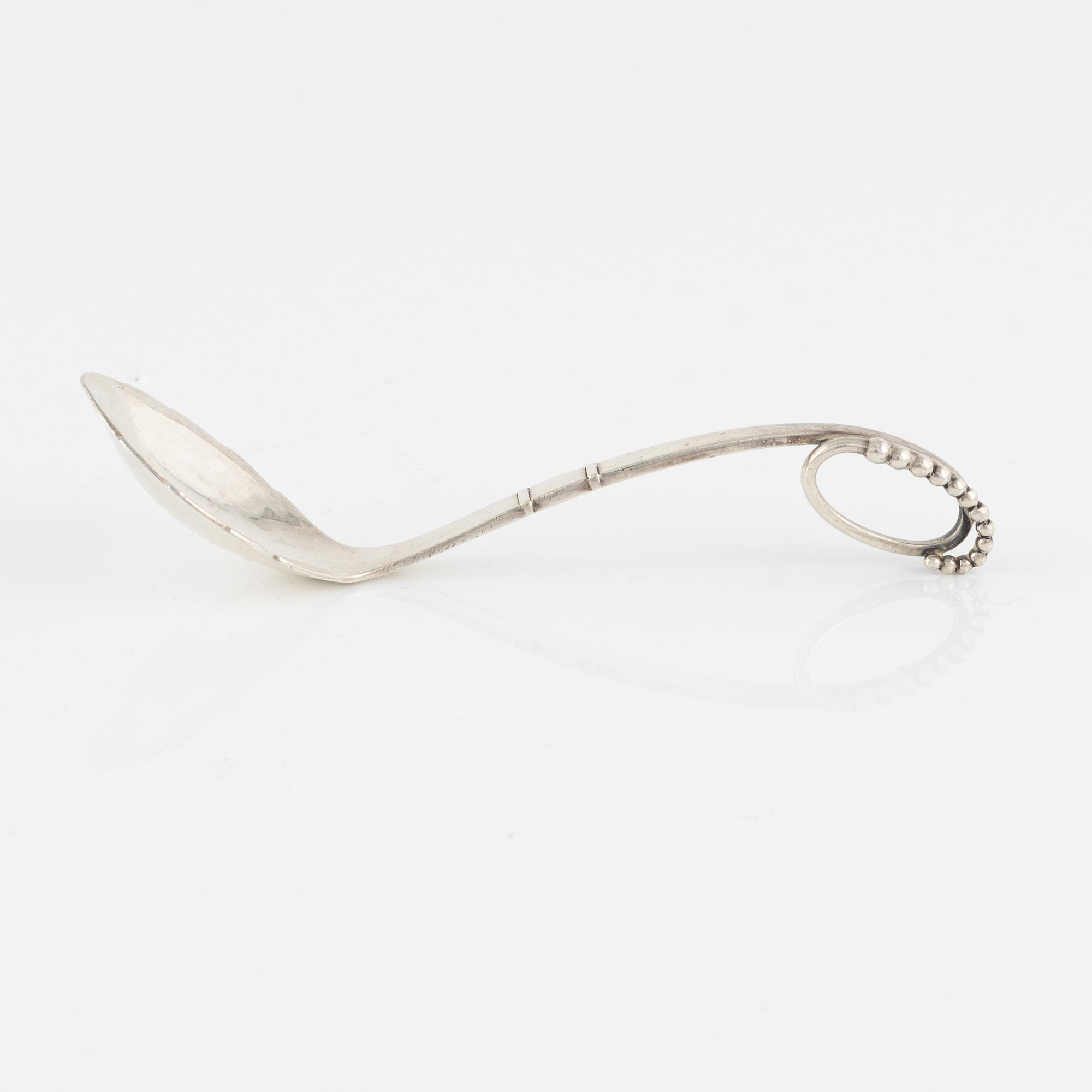 Georg Jensen, serveringssked, sterlingsilver, Danmark efter 1945.
