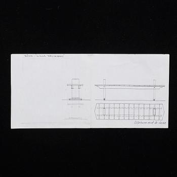 A BENCH "LILLA BRYGGAN" BY OLOF PIRA.