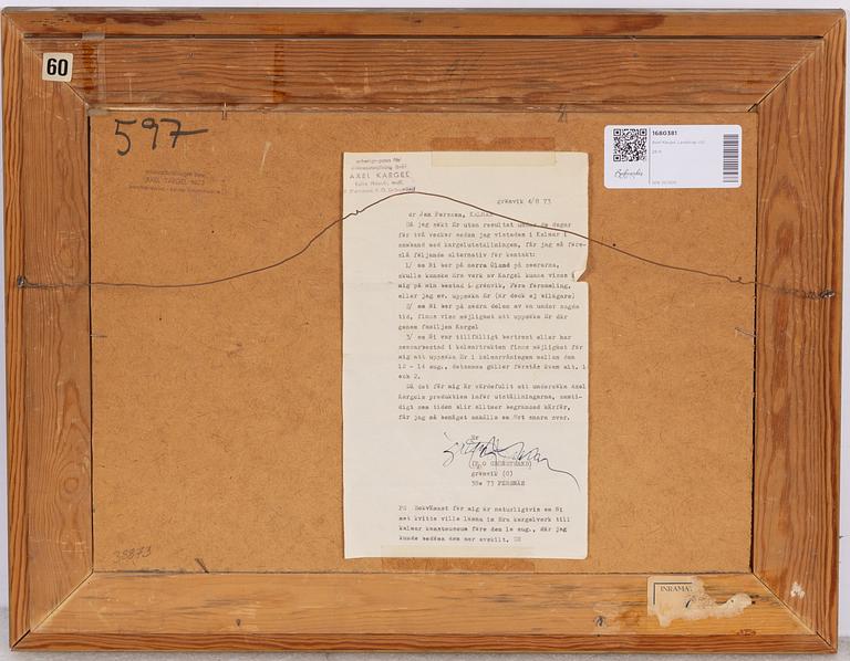 Axel Kargel, Landscape.