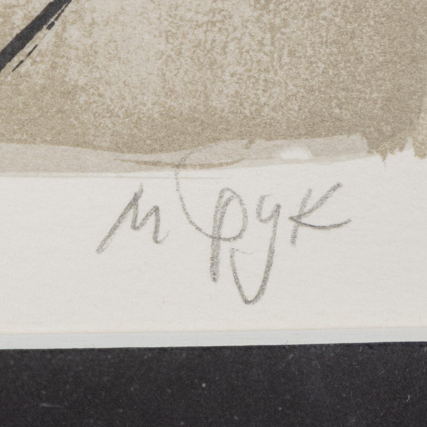Madeleine Pyk, färglitografi, 1994, signerad 3909/5000.