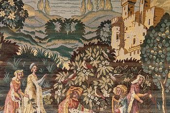 Tapestry Baroque style, first half of the 20th century, machine woven approx
156x216cm.