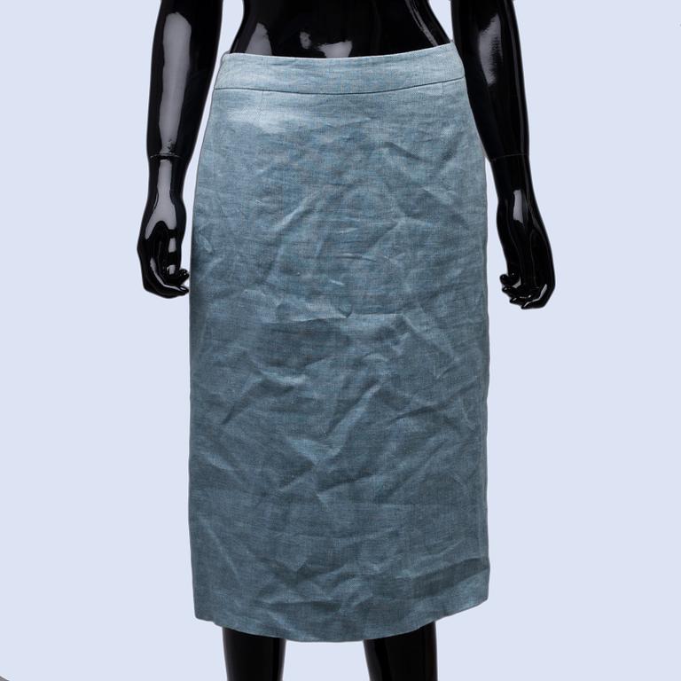 DRÄKT, två delar, Mulberry, storlek 10/12.