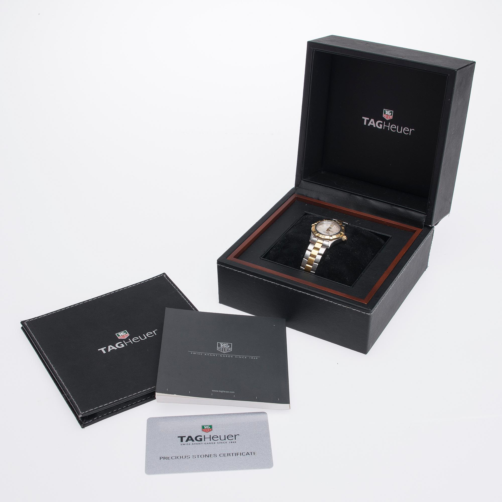 ARMBANDSUR, dam, Tag Heuer Aquaracer 300m, stål. Original box, manual.