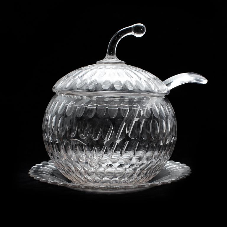 BÅLSKÅL, FAT OCH SLEV, glas, 1900-tal.