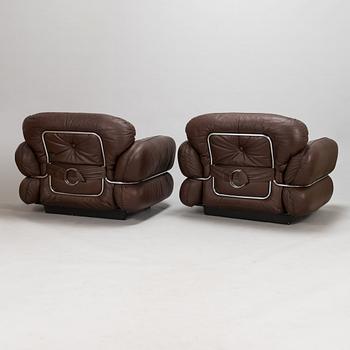 Kurt Hvitsjö, A pair of 1970's 'Hannibal' armchairs for Isku.