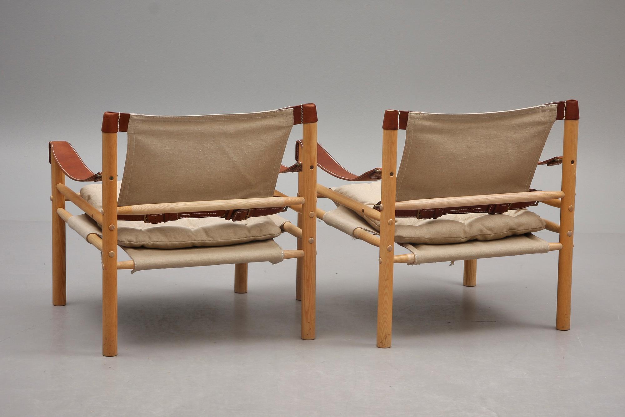 FÅTÖLJER, ett par, "Sirocco", Arne Norell, etikettmärkta.