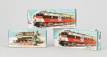 PARTI LOK, 3 st,  Märklin H0 3031, 3062 samt 4062, 1900-talets andra hälft.