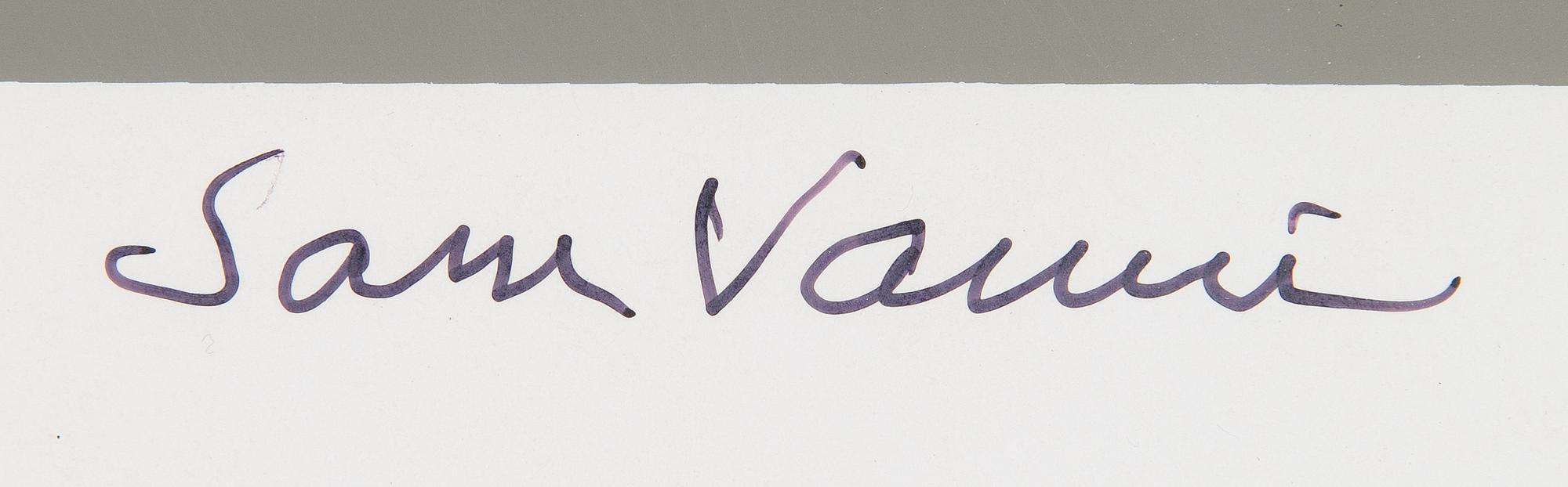 Sam Vanni, serigrafia, näyttelyjuliste, signeerattu Sam Vanni.