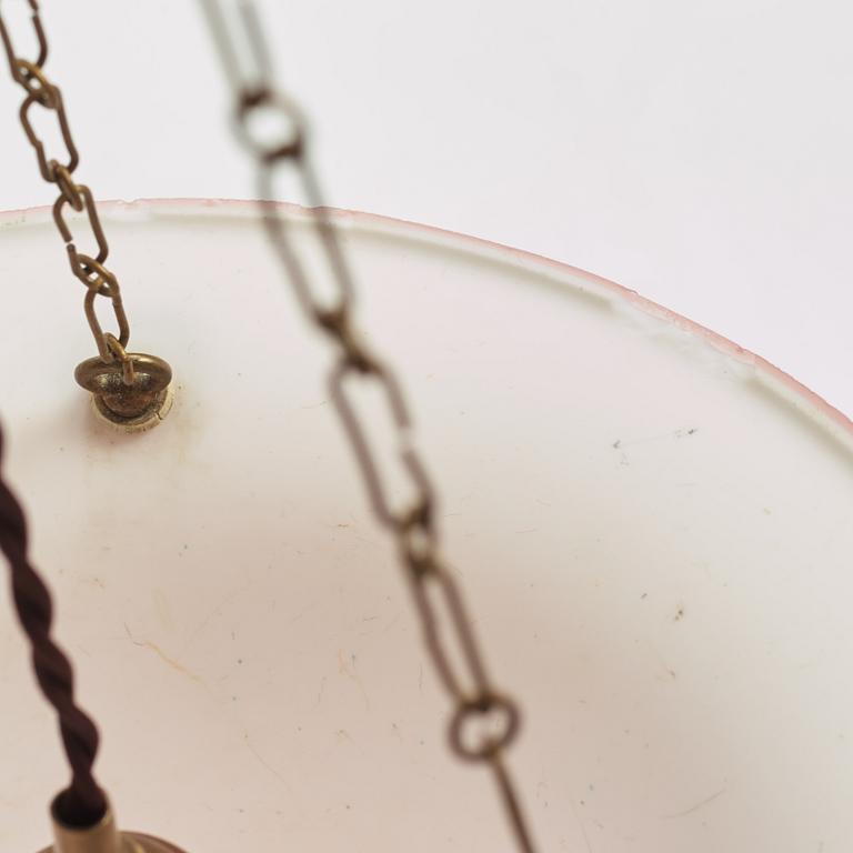 Erik Tidstrand, a model "25090" ceiling lamp, Nordiska Kompaniet, Sweden, circa 1923.