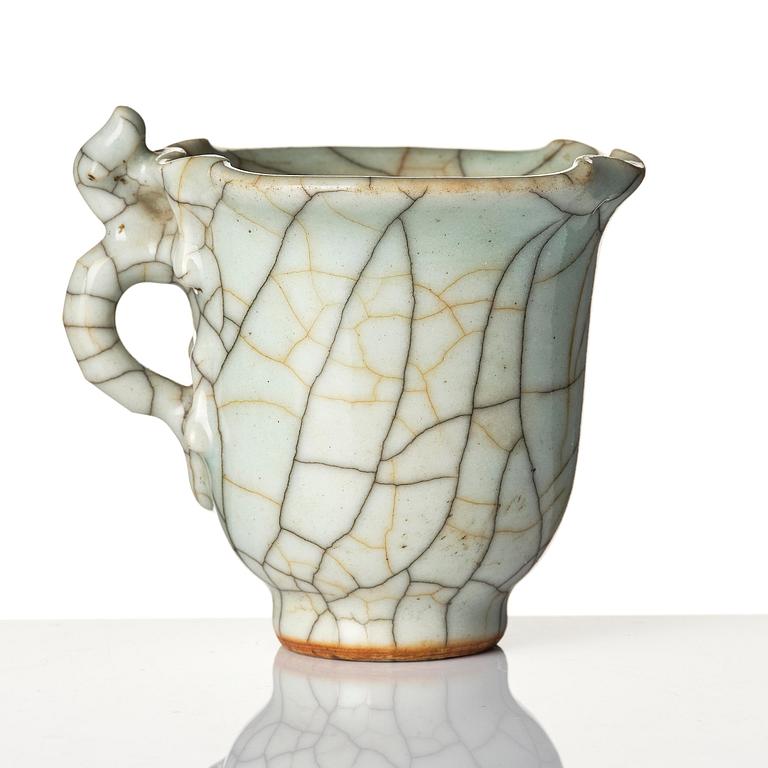 Kopp, porslin. Qingdynasty, 1700-/1800-tal.