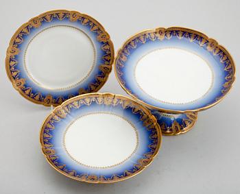 DESSERTSERVIS, porslin, Haviland & Co, Limoges, 1900-talets första hälft.