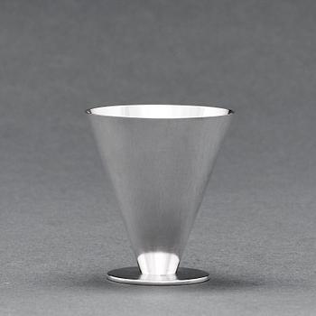 Wiwen Nilsson, cocktailglas, 6 stycken, Lund 1950-1964, sterling.