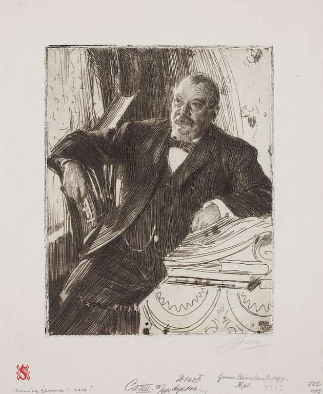 Anders Zorn, "Grover Cleveland II".