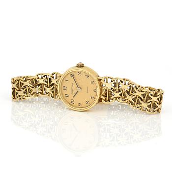 ARMBANDSUR, Certina, 18K guld, armband, D Ekström, Falköping, 1988. Total vikt ca 21 g.