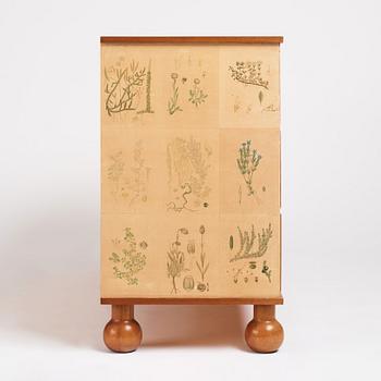 Josef Frank, a "Flora" chest of drawers, Firma Svenskt Tenn, Sweden ca. 1940.