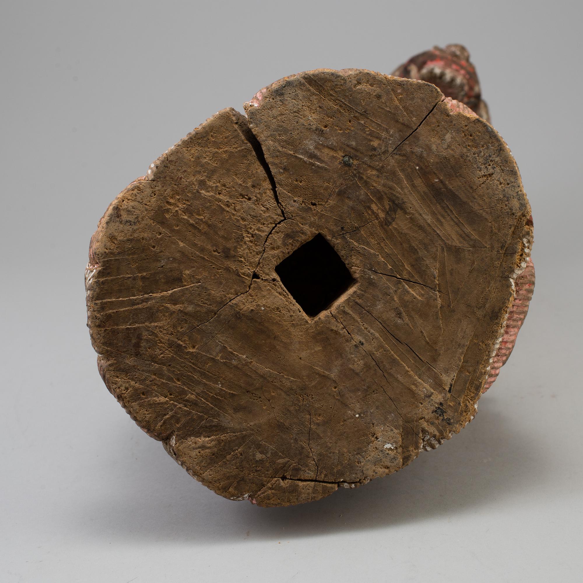 A wooden mythical beast, Southeast Asia, early 20th Century.